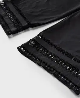 Nohavice culottes s výšivkou