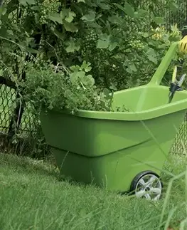NABBI IWO95Z plastový záhradný vozík 95 l olivová
