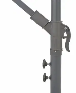 Konzolový slnečník s LED svetlami Ø 300 cm