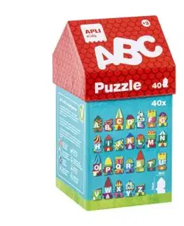 APLI Domček s puzzle Písmenká Abecedy 40 dielikov - APLI
