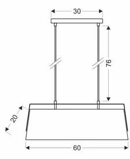 Stropná lampa Milbury čierna 2x40W E27 žlté tienidlo