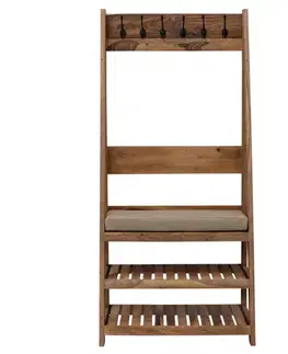 Vešiak Rami s 6 háčikmi 80x175x40 indický masív palisander