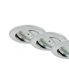 Briloner 7296-039 - Sada 3× LED kúpeľňových podhľadových svietidiel LED/6,5W/230V IP23 7296-039