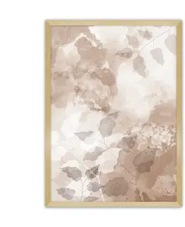 Dekoria Plagát Beige Art, 30 x 40 cm, Ramka: Złota