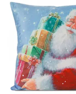 ArtFir Vianočná obliečka na vankúš JINGLE 33 | Mikuláš 40 x 40 cm