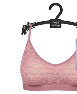 Podprsenka sloggi FREE Evolve Hipster Lace, nočná ružová