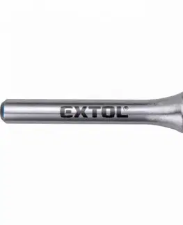 EXTOL INDUSTRIAL Fréza karbidová kovexná špicatá, pr.12mm,rez.dĺžka 25mm, stopka 6mm