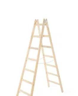 Kinekus Rebrík drevený, dvojitý, 7-priečkový