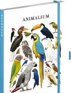 NOTIQUE Notes Animalium – Vtáci, linkovaný, 13 x 21 cm