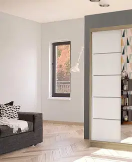 Šatníková skriňa SAN 3 dub sonoma/biela 