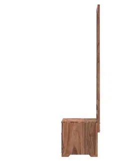 Toaletný stolík so zrkadlom Mira 50x175x40 indický masív palisander