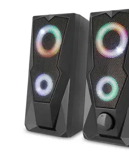 Yenkee - USB Reproduktory s RGB podsvietením 6W/5V čierna 45015339