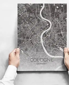 Obrazy na stenu - Map Of Cologne