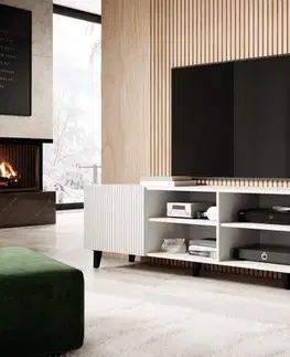 CAMA MEBLE Pafos 200 4D tv stolík biela
