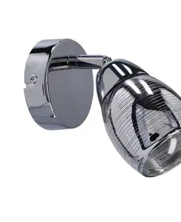 Nástenná lampa Virginia chrómová 1x10W e14 zrkadlové tienidlo