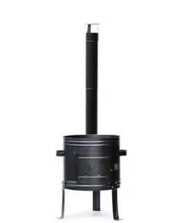 Kinekus Kotlina oceľová nízka priemer 31 cm pre 6-10 l kotlík čierna 0,8mm