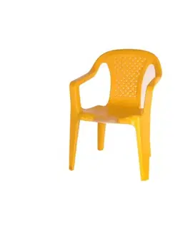 Kinekus Stolička plastová BABY, žltá, 52x38x38cm