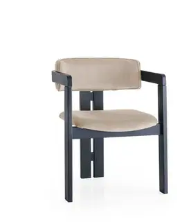 Jedálenská stolička CO Beige and Black
