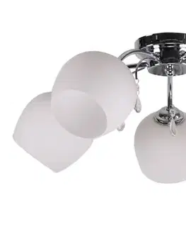 Stropná lampa Zachera 5xE27 biela