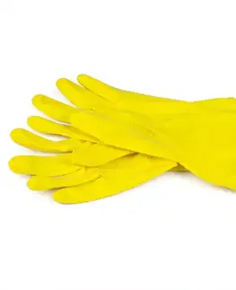 Latexové rukavice na čistenie M žltá