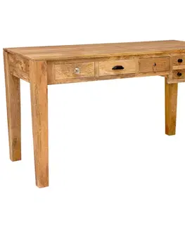 Písací stôl Manu 135x76x60 indický masív mango