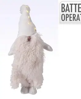 Kinekus Postavička trpaslík LED 66 cm polyester biela