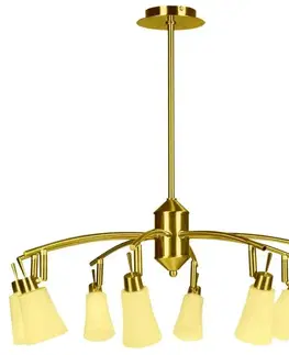 Stropná závesná lampa patina 8xG9 Kroton