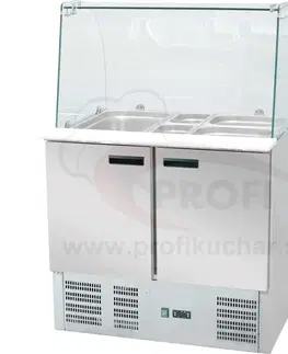  SALADETA so zaoblenou sklenou nadstavbou 240 l - 0,34 kW