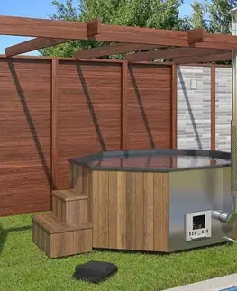 DEOKORK Drevená kaďa Hot tub DELUXE 240 XXL (1300L)