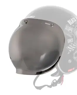 W-TEC Přídavné hledí k helmě Kustom a V541 zrkadlovo dýmové