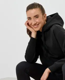 Mikina s kapucňou, čierna