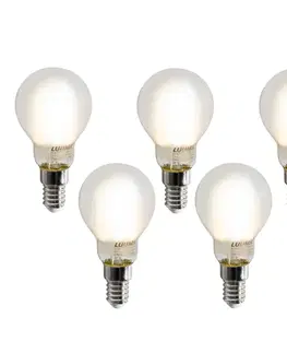 Sada 5 inteligentných LED žiaroviek E14 P45 matných 4,2 W 470 lm 2700-6500 K