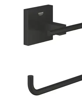 GROHE 409782430 - Držiak toaletného papiera START CUBE čierny 409782430