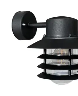 Nordlux - Vonkajšie nástenné svietidlo VEJERS 1xE27/60W/230V IP54 čierna 74471003