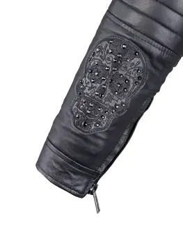 W-TEC Strass čierna s kamienkami - L