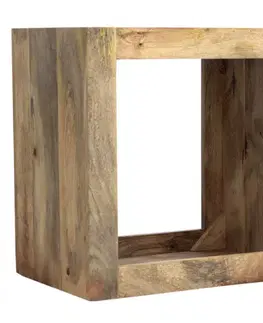 Odkladací stolík Hina 50x50x35 z mangového dreva