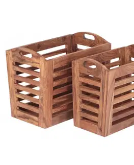 Kôš na noviny Kali 2ks indický masív palisander