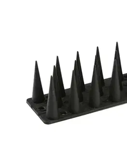 Plastové ochranné hroty proti vtákom čierna, 44,5 x 3,7 cm, 4 ks