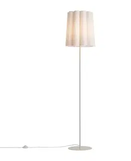 Japandi stojaca lampa béžová s látkovým tienidlom 160cm - Jenni