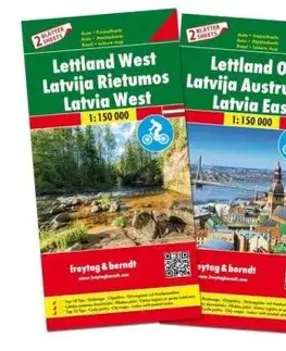 Lotyšsko 1:150 000 Set 2 mapy