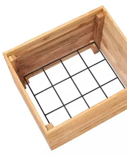 Záhradný kvetináč teakové drevo Dekorhome