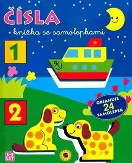 Čísla knížka se samolepkami