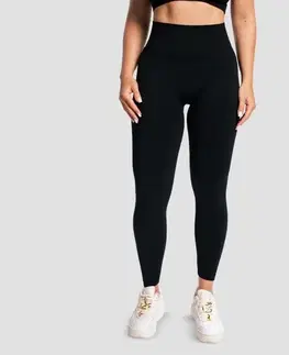 GymBeam Dámske bezšvové legíny Sculpt Black  XL