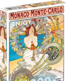 Puzzle Alfonz Mucha: Monako Monte Carlo 1000 Enjoy