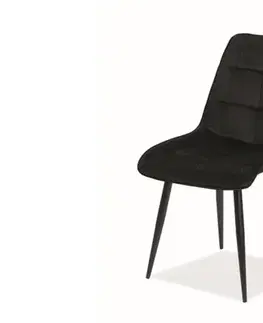 KIK jedálenská stolička, čierna