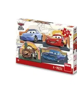Puzzle Cars na ceste 4x54 Dino