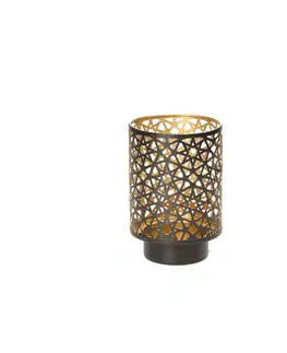 Dekoria Svietnik Antlia 13cm black, 9 x 9 x 13 cm
