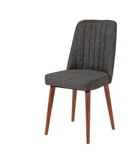 Jedálenská stolička Vina Anthracite and Walnut