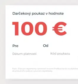  Elektronický darčekový poukaz Profikuchar.sk na nákup tovaru v hodnote 100 €