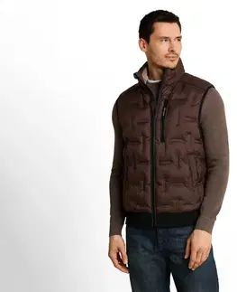 Ľahká hybridná prešívaná bunda Tom Tailor, java dark brown